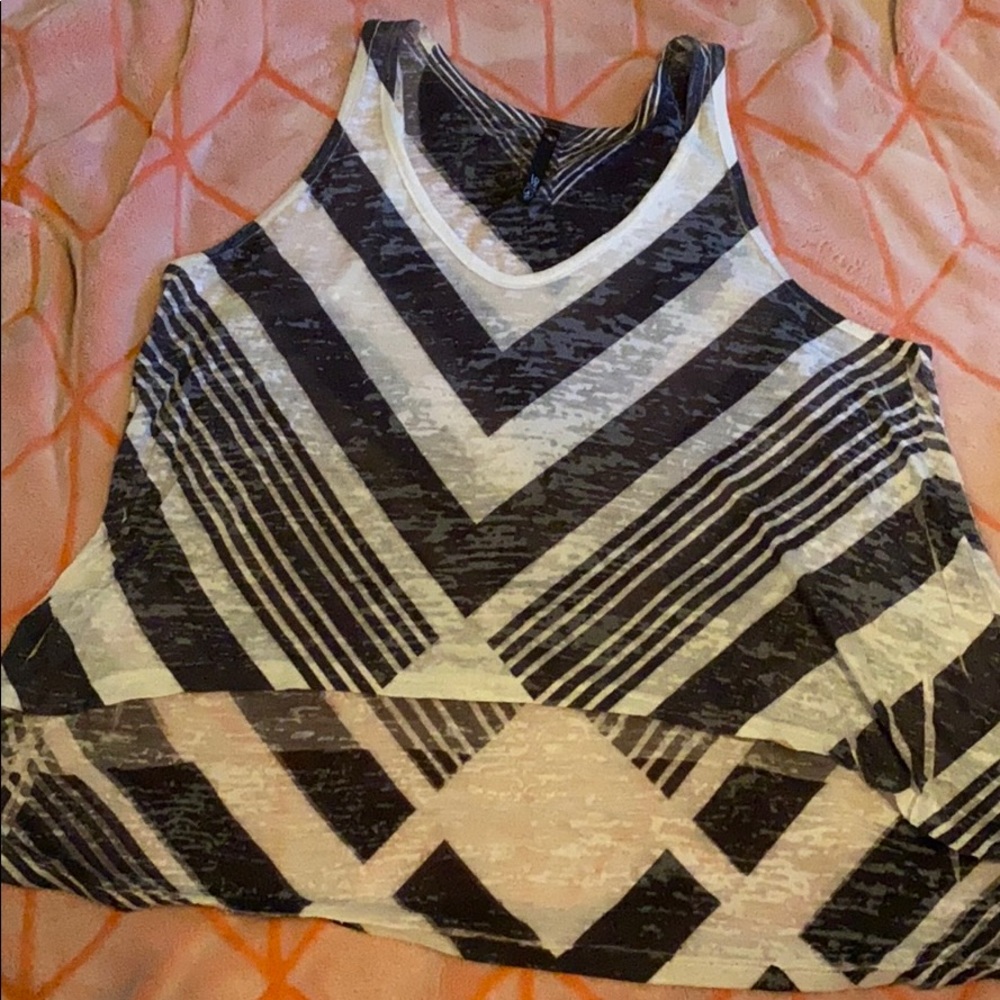 High low crop top